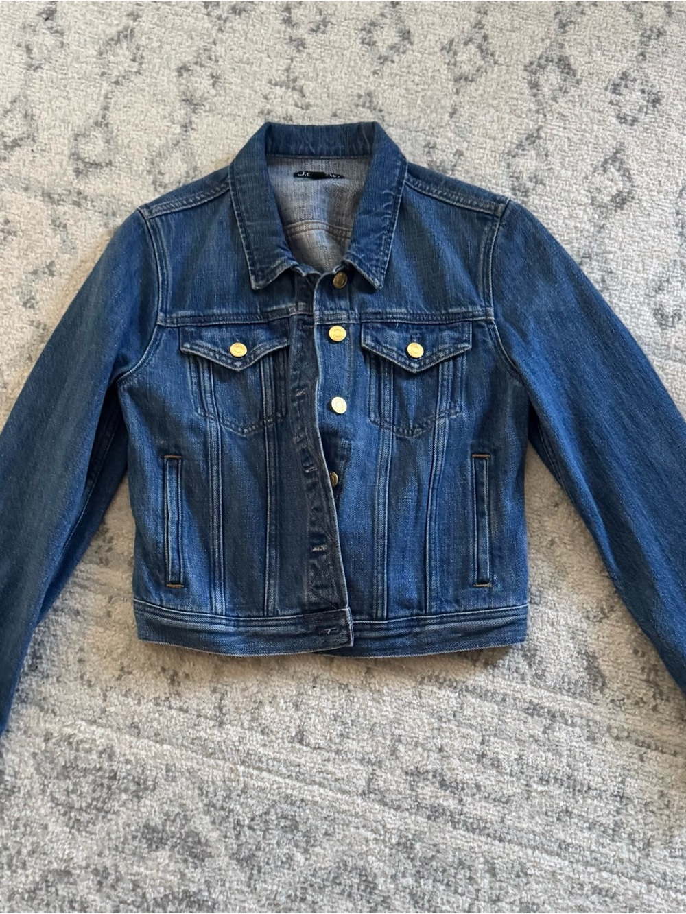 J. Crew Dark Blue Denim Trucker Jacket